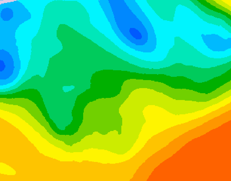 GDPS 500 millibar geopotential height 156 hour forecast chart for Canada based on 2026/05/18 0000Z data