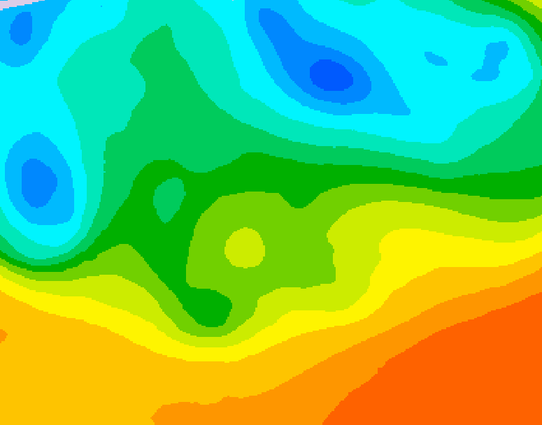 GDPS 500 millibar geopotential height 174 hour forecast chart for Canada based on 2026/05/18 0000Z data