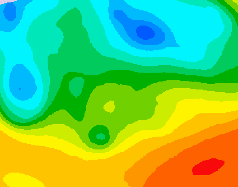 GDPS 500 millibar geopotential height 180 hour forecast chart for Canada based on 2026/05/18 0000Z data