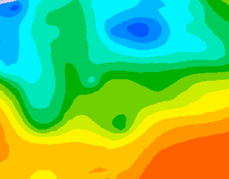 GDPS 500 millibar geopotential height 198 hour forecast chart for Canada based on 2026/05/18 0000Z data