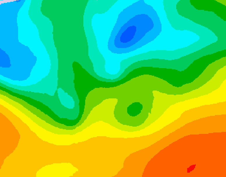 GDPS 500 millibar geopotential height 216 hour forecast chart for Canada based on 2026/05/18 0000Z data