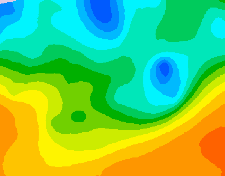 GDPS 500 millibar geopotential height 066 hour forecast chart for Canada based on 2026/05/18 1200Z data