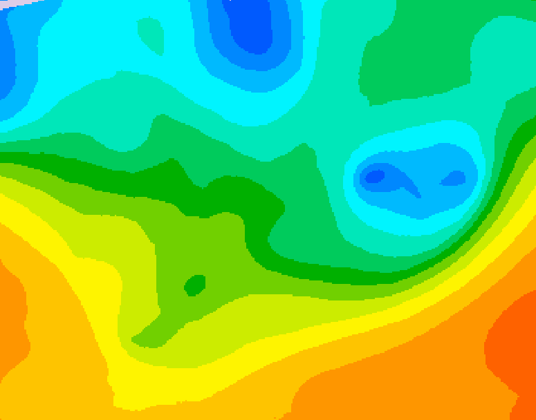 GDPS 500 millibar geopotential height 078 hour forecast chart for Canada based on 2026/05/18 1200Z data