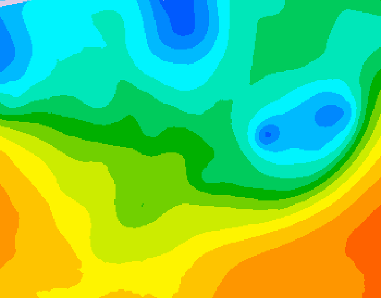 GDPS 500 millibar geopotential height 084 hour forecast chart for Canada based on 2026/05/18 1200Z data