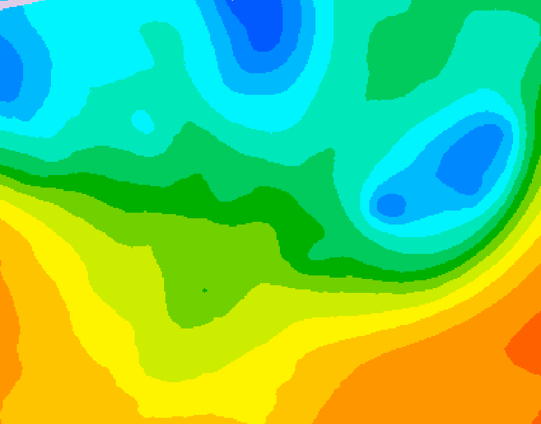 GDPS 500 millibar geopotential height 090 hour forecast chart for Canada based on 2026/05/18 1200Z data