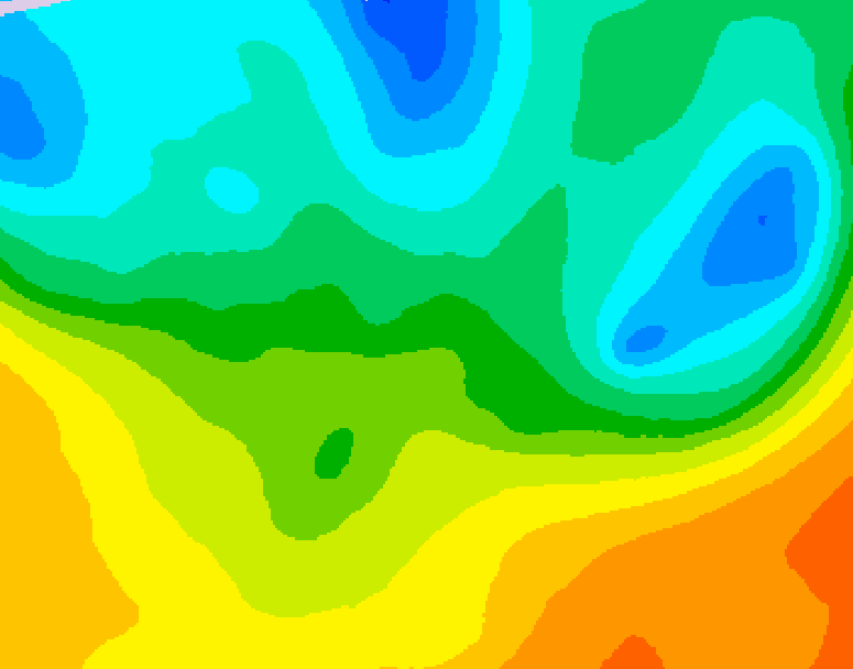 GDPS 500 millibar geopotential height 096 hour forecast chart for Canada based on 2026/05/18 1200Z data