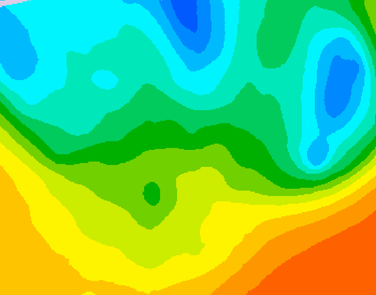 GDPS 500 millibar geopotential height 108 hour forecast chart for Canada based on 2026/05/18 1200Z data