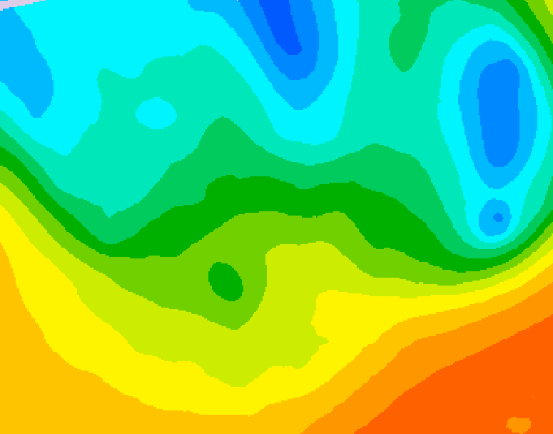 GDPS 500 millibar geopotential height 114 hour forecast chart for Canada based on 2026/05/18 1200Z data
