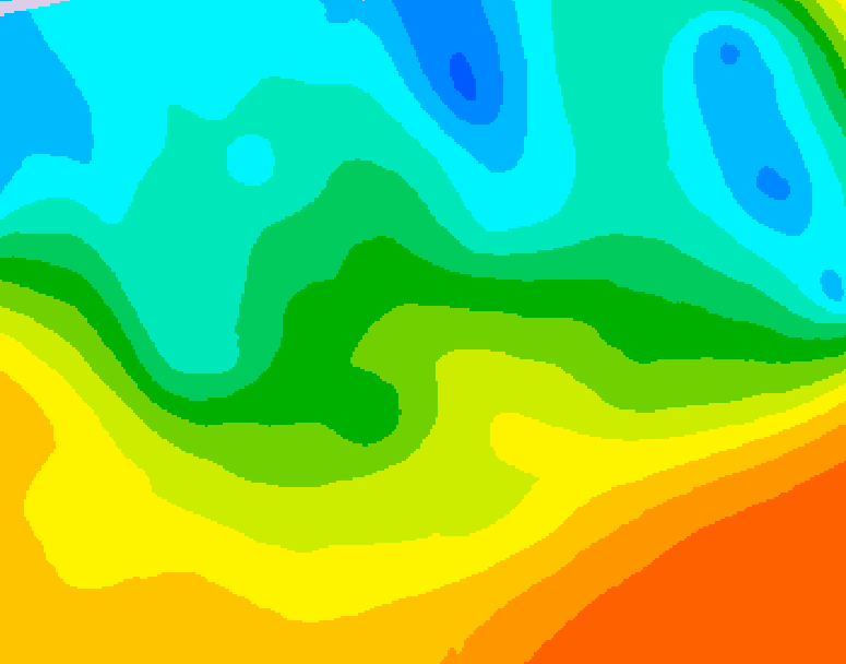 GDPS 500 millibar geopotential height 126 hour forecast chart for Canada based on 2026/05/18 1200Z data