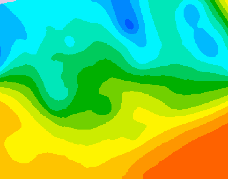 GDPS 500 millibar geopotential height 132 hour forecast chart for Canada based on 2026/05/18 1200Z data