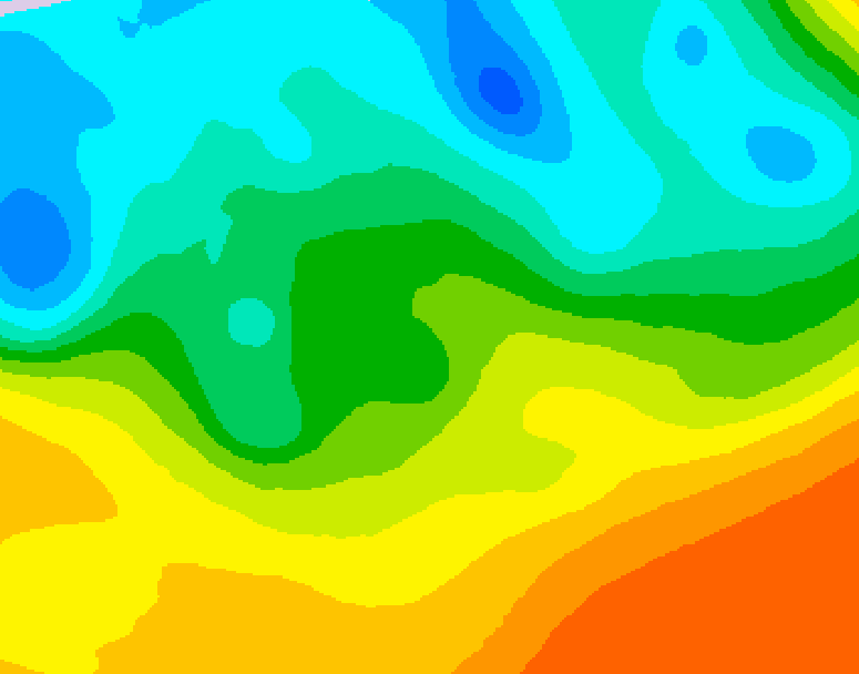 GDPS 500 millibar geopotential height 144 hour forecast chart for Canada based on 2026/05/18 1200Z data