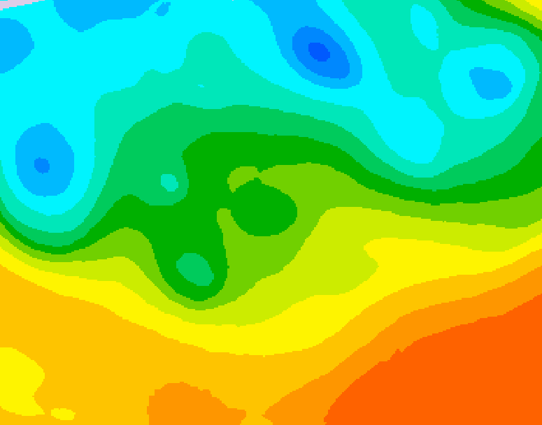 GDPS 500 millibar geopotential height 156 hour forecast chart for Canada based on 2026/05/18 1200Z data