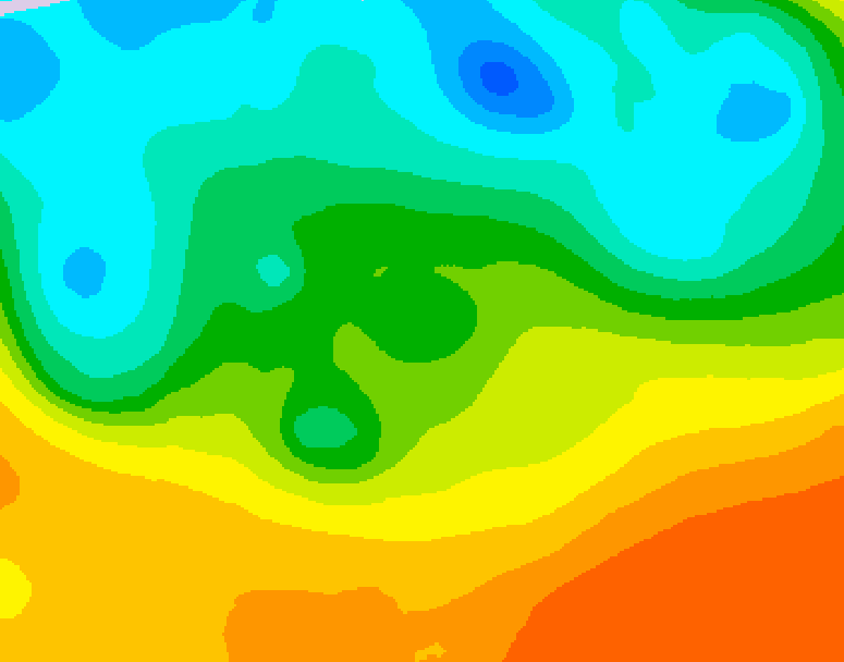 GDPS 500 millibar geopotential height 162 hour forecast chart for Canada based on 2026/05/18 1200Z data