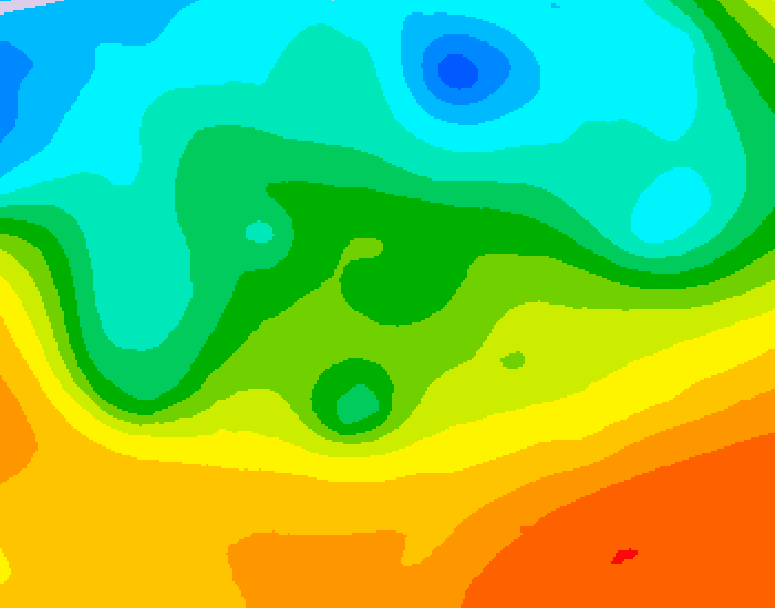 GDPS 500 millibar geopotential height 174 hour forecast chart for Canada based on 2026/05/18 1200Z data