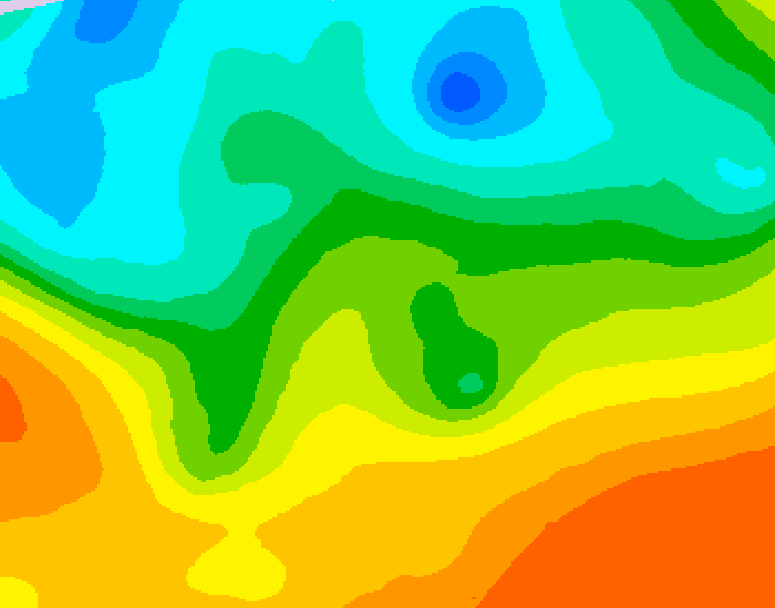 GDPS 500 millibar geopotential height 198 hour forecast chart for Canada based on 2026/05/18 1200Z data