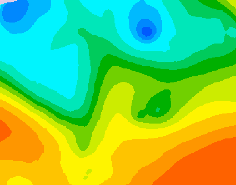 GDPS 500 millibar geopotential height 216 hour forecast chart for Canada based on 2026/05/18 1200Z data