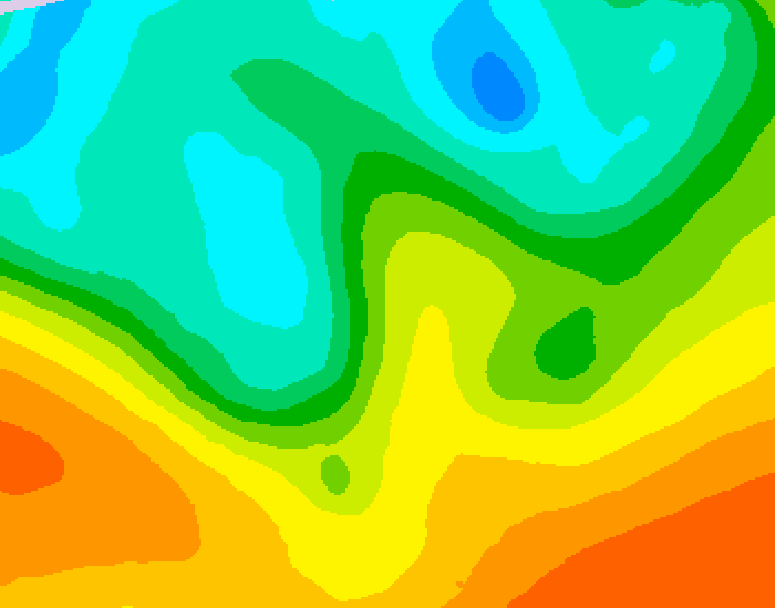 GDPS 500 millibar geopotential height 234 hour forecast chart for Canada based on 2026/05/18 1200Z data