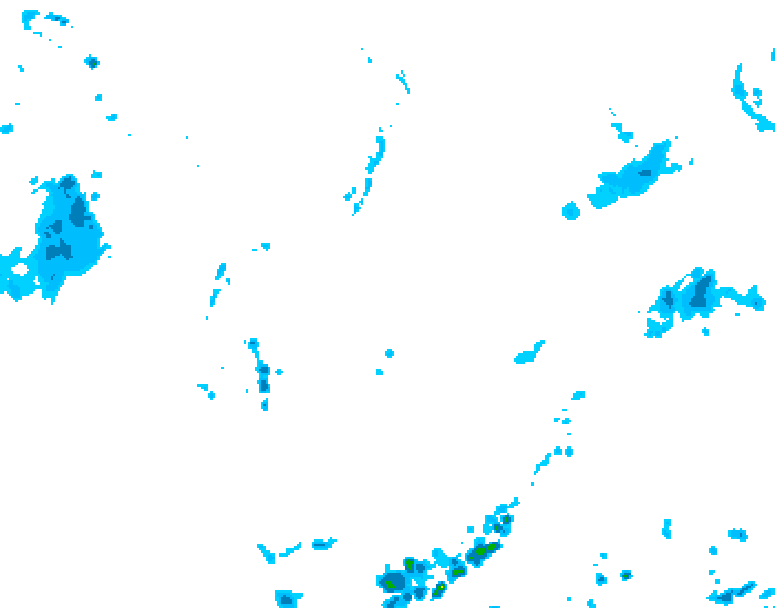 GDPS precipitation 060 hour forecast chart for Canada based on 2026/05/18 0000Z data