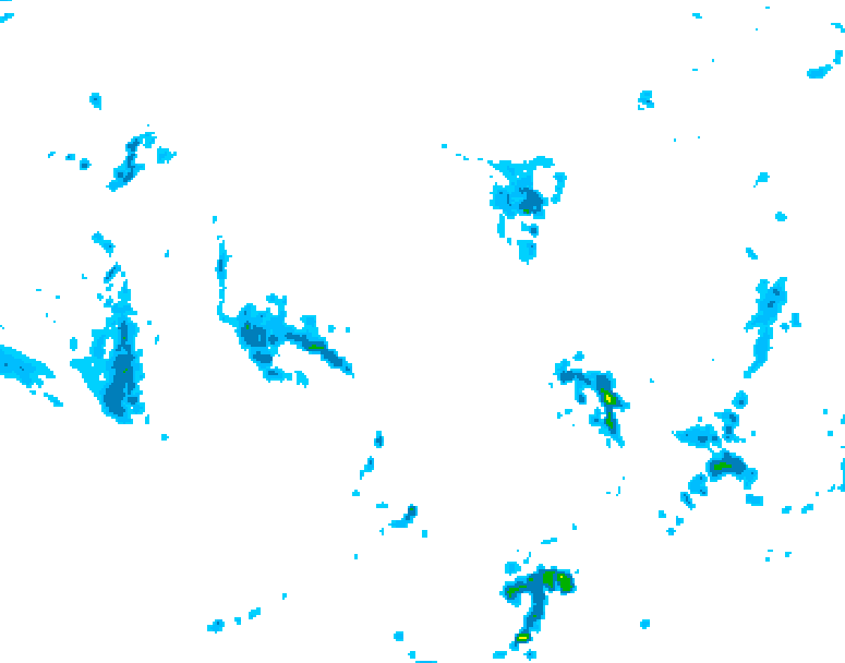 GDPS precipitation 228 hour forecast chart for Canada based on 2026/05/18 0000Z data