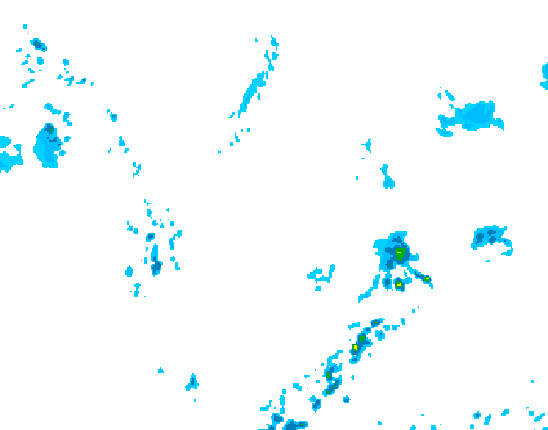 GDPS precipitation 036 hour forecast chart for Canada based on 2026/05/18 1200Z data
