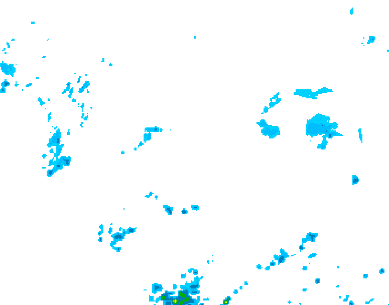 GDPS precipitation 072 hour forecast chart for Canada based on 2026/05/18 1200Z data