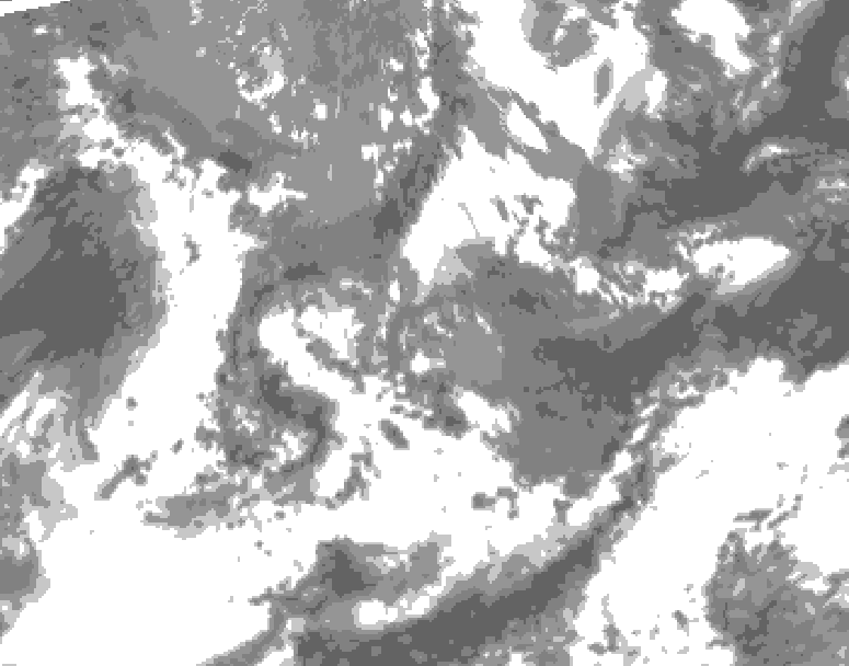 GDPS total cloud 066 hour forecast chart for Canada based on 2026/05/18 0000Z data