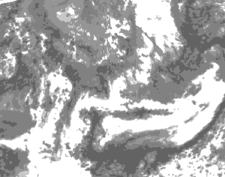 GDPS total cloud 108 hour forecast chart for Canada based on 2026/05/18 0000Z data
