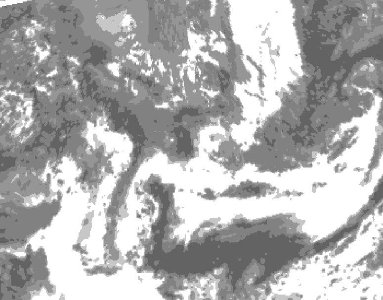 GDPS total cloud 114 hour forecast chart for Canada based on 2026/05/18 0000Z data