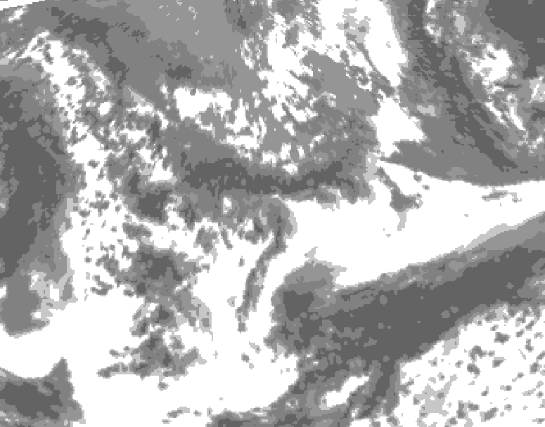 GDPS total cloud 150 hour forecast chart for Canada based on 2026/05/18 0000Z data