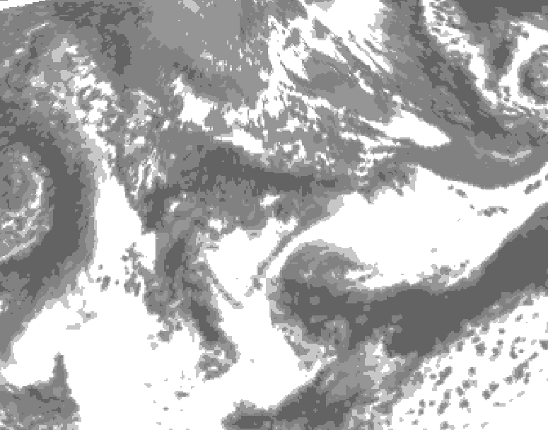 GDPS total cloud 162 hour forecast chart for Canada based on 2026/05/18 0000Z data