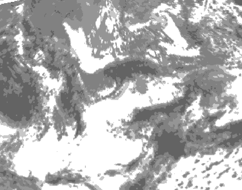 GDPS total cloud 210 hour forecast chart for Canada based on 2026/05/18 0000Z data