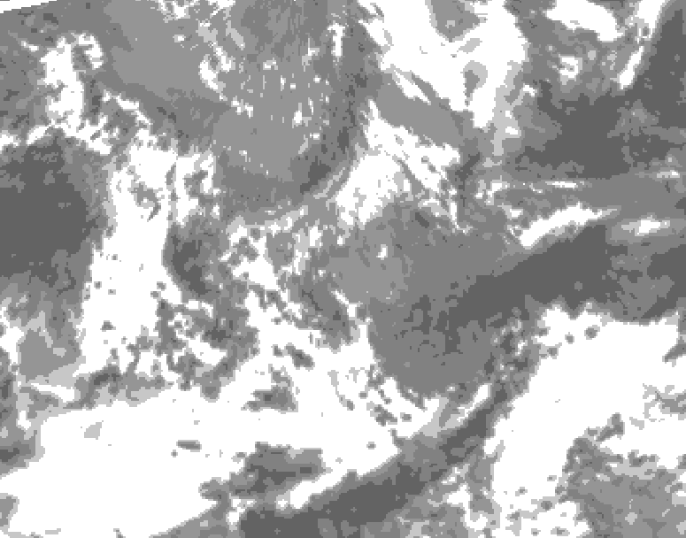 GDPS total cloud 048 hour forecast chart for Canada based on 2026/05/18 1200Z data