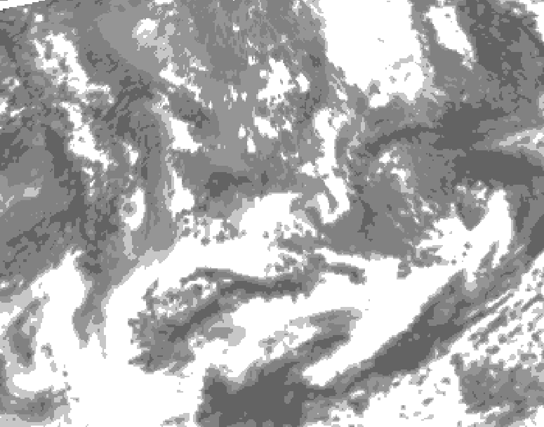 GDPS total cloud 078 hour forecast chart for Canada based on 2026/05/18 1200Z data