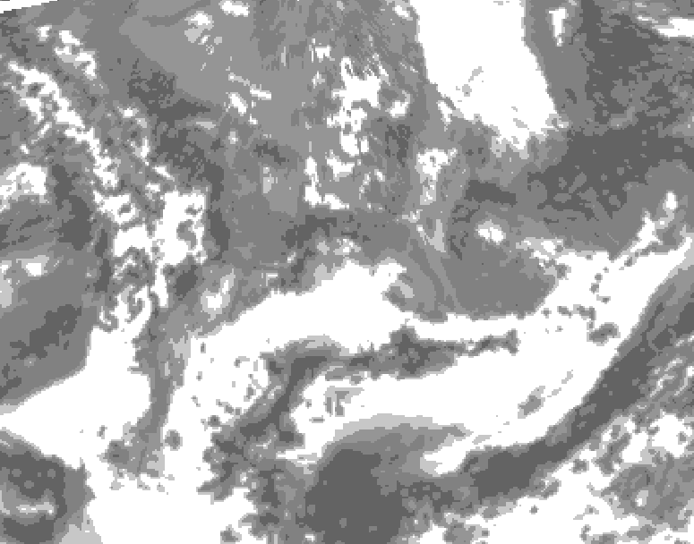 GDPS total cloud 090 hour forecast chart for Canada based on 2026/05/18 1200Z data