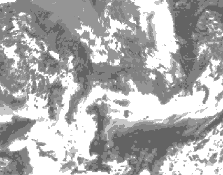 GDPS total cloud 114 hour forecast chart for Canada based on 2026/05/18 1200Z data