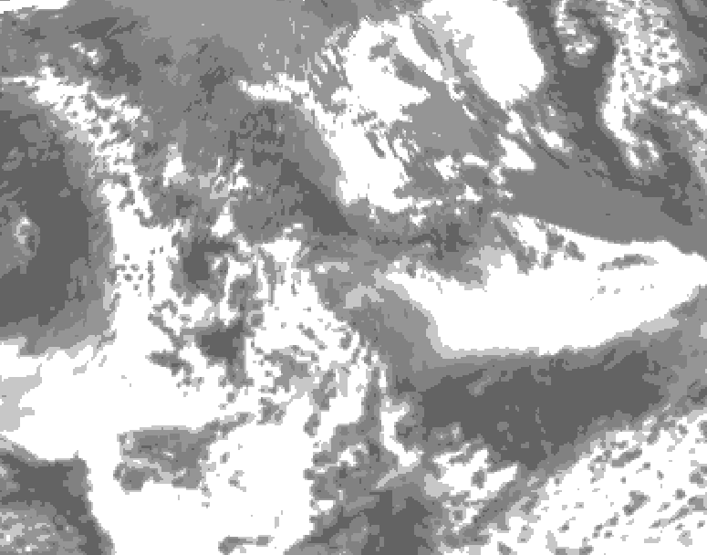 GDPS total cloud 138 hour forecast chart for Canada based on 2026/05/18 1200Z data
