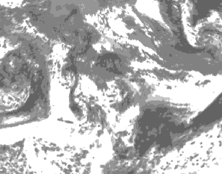 GDPS total cloud 156 hour forecast chart for Canada based on 2026/05/18 1200Z data