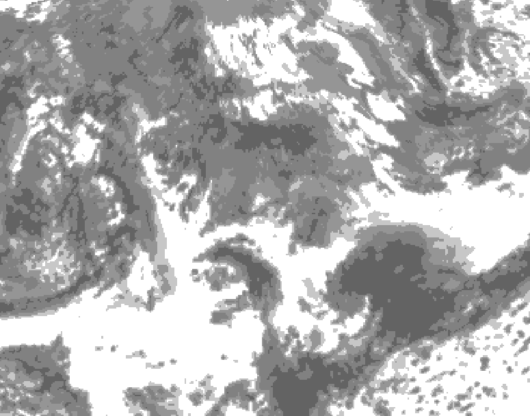 GDPS total cloud 168 hour forecast chart for Canada based on 2026/05/18 1200Z data