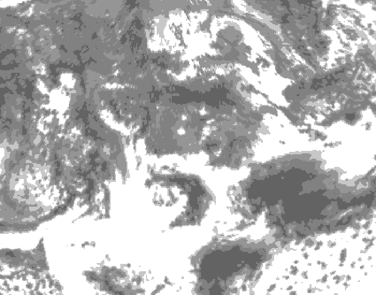 GDPS total cloud 174 hour forecast chart for Canada based on 2026/05/18 1200Z data