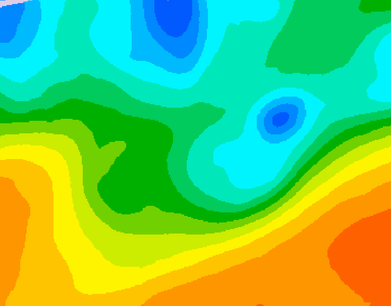 GDPS 500 millibar geopotential height 042 hour forecast chart for Canada based on 2026/05/19 0000Z data