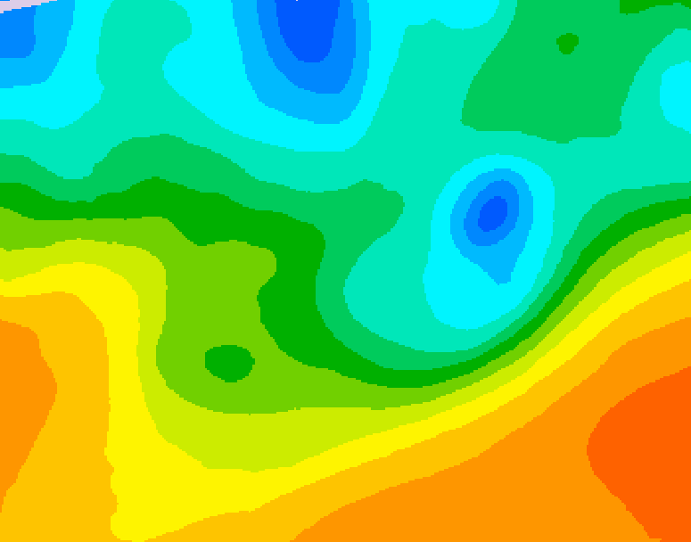 GDPS 500 millibar geopotential height 048 hour forecast chart for Canada based on 2026/05/19 0000Z data