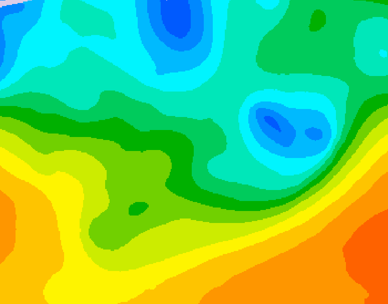 GDPS 500 millibar geopotential height 060 hour forecast chart for Canada based on 2026/05/19 0000Z data