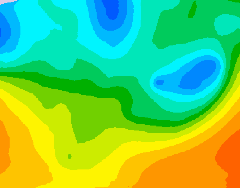 GDPS 500 millibar geopotential height 072 hour forecast chart for Canada based on 2026/05/19 0000Z data