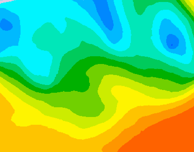 GDPS 500 millibar geopotential height 120 hour forecast chart for Canada based on 2026/05/19 0000Z data