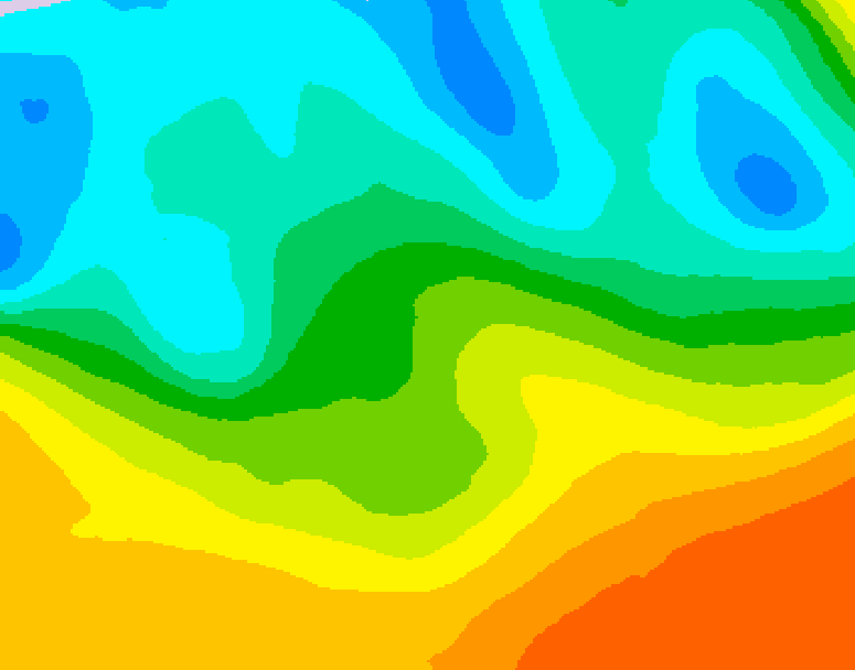 GDPS 500 millibar geopotential height 126 hour forecast chart for Canada based on 2026/05/19 0000Z data