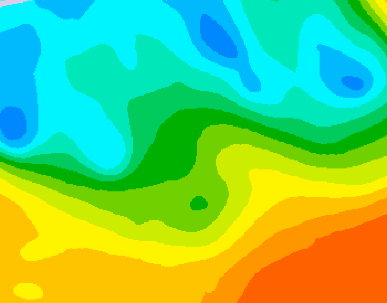 GDPS 500 millibar geopotential height 132 hour forecast chart for Canada based on 2026/05/19 0000Z data