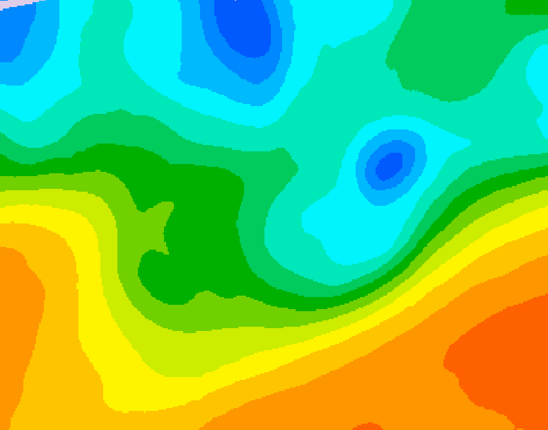 GDPS 500 millibar geopotential height 030 hour forecast chart for Canada based on 2026/05/19 1200Z data