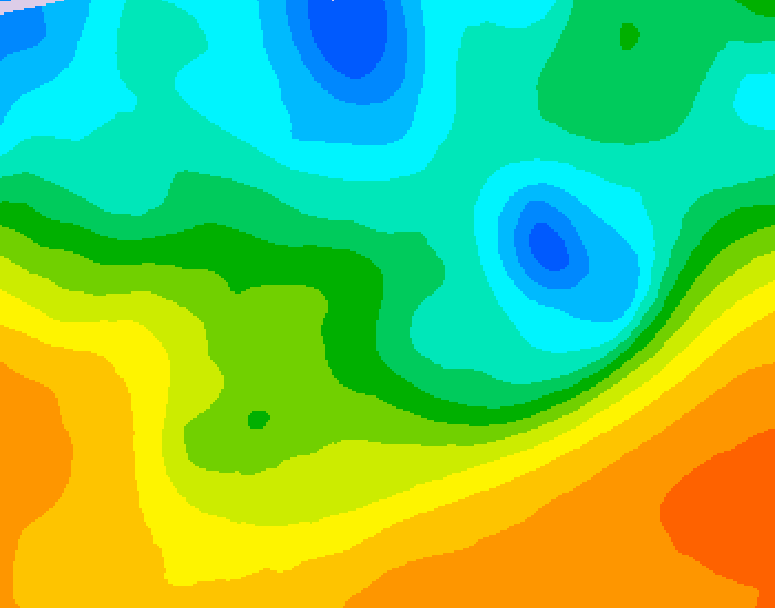 GDPS 500 millibar geopotential height 042 hour forecast chart for Canada based on 2026/05/19 1200Z data