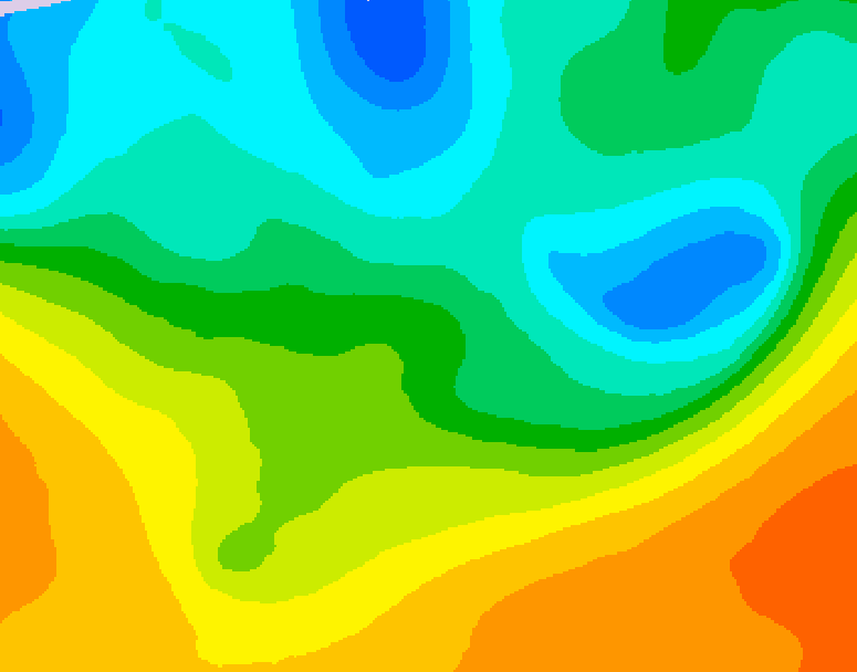 GDPS 500 millibar geopotential height 054 hour forecast chart for Canada based on 2026/05/19 1200Z data