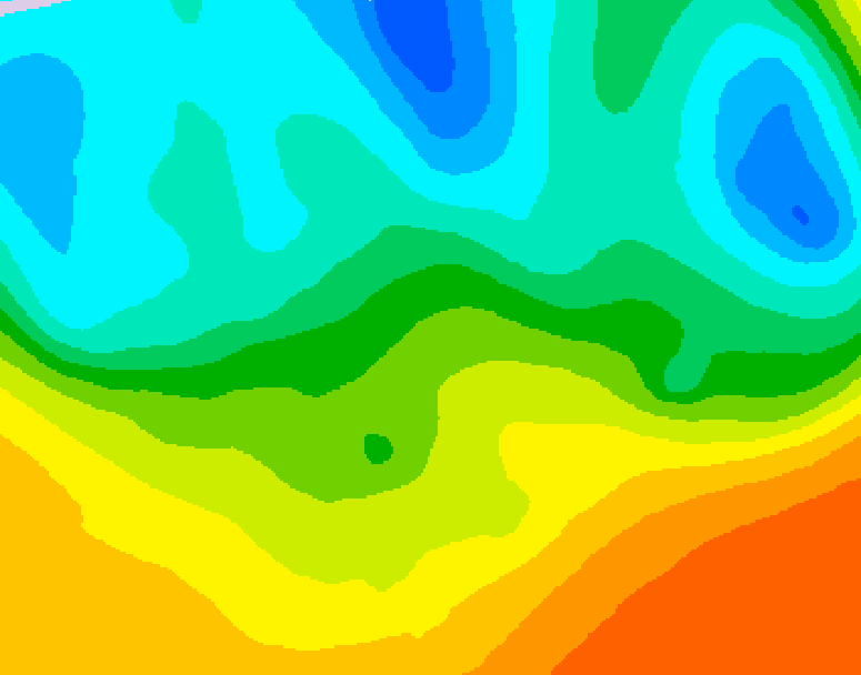 GDPS 500 millibar geopotential height 096 hour forecast chart for Canada based on 2026/05/19 1200Z data